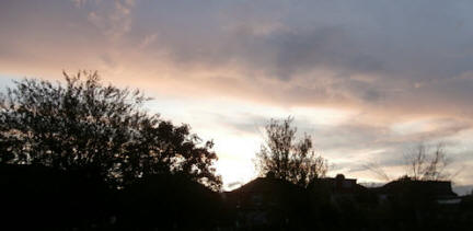 A lovely Redbridge evening sky