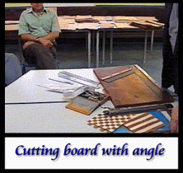Board with angle