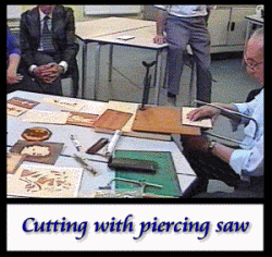 Cutting with piercing saw