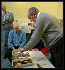 Photo Alf demonstrates sulphate solution